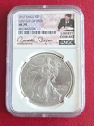 2017 $1 Silver Eagle First day of Issue NGC MS70 Liberty Coin Act Ronald Reagan