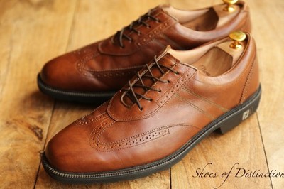 Footjoy ICON Tan Brown Leather Oxford Brogue Golfschuhe UK 11 US 12 M EU 46