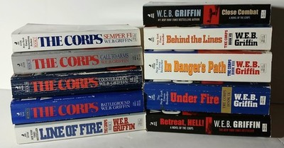 W.E.B GRIFFIN Complete #1-10 THE CORPS USMC Semper Fi FREE SHIP
