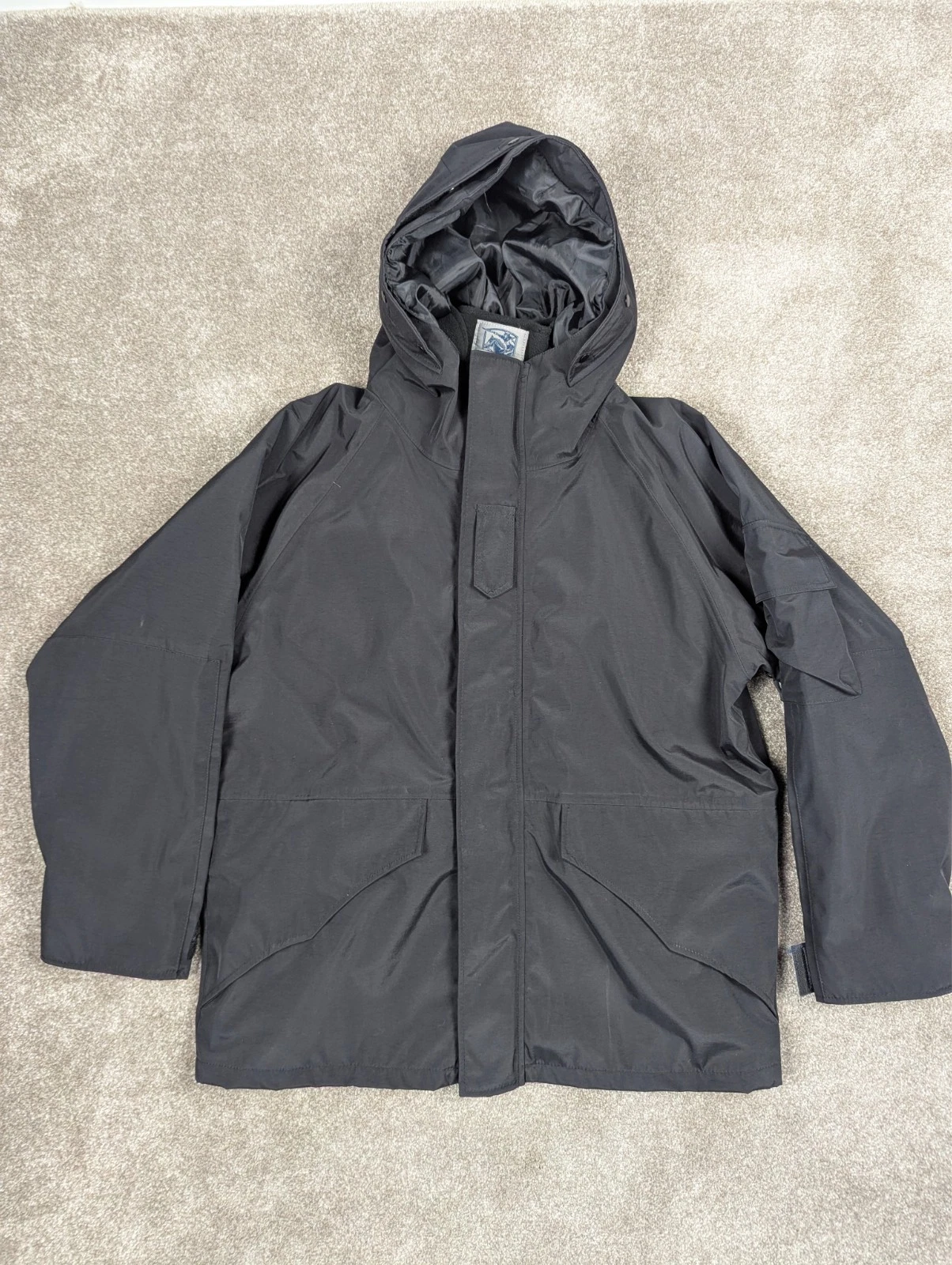 Barton Military Apparel Black Tactical 2 in 1 Hooded Jacket Fleece Lined XXL