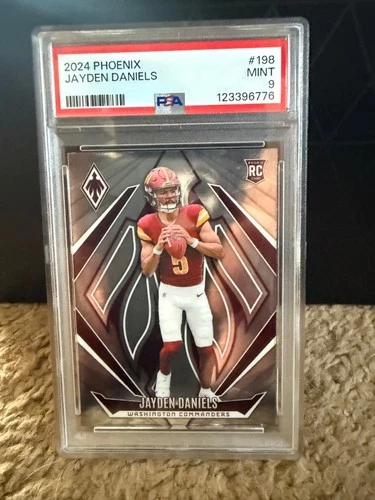 2024 PANINI PHOENIX #198 JAYDEN DANIELS ROOKIE RC PSA 9