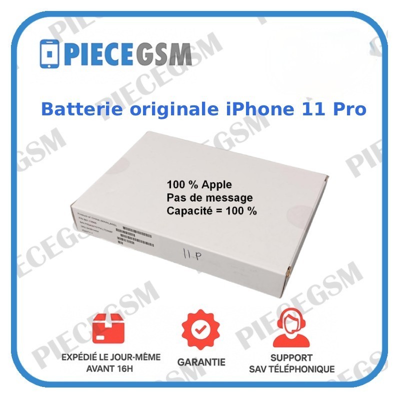 Batterie iPhone 11 Pro originale pour tenir toute la journée en voyage