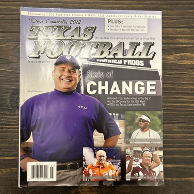 #ad 2012 Dave Campbell#x27;s Texas Football Magazine TCU Garry Patterson Cover $11.99