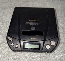 Optimus Vintage Portable CD Player Optimus CD-3400 Gray No Battery Cover
