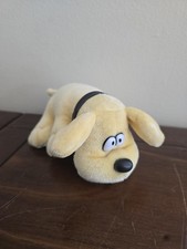 Kennel Kuddles Plush Tan Dog Black Collar 5" Stuffed Animal Tara Toy Vtg Puppy