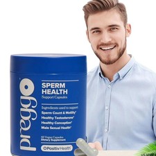 1 PC PREGGO O-Positive Sperm Health Boost Softgelsules 60 Count Made in US Stock