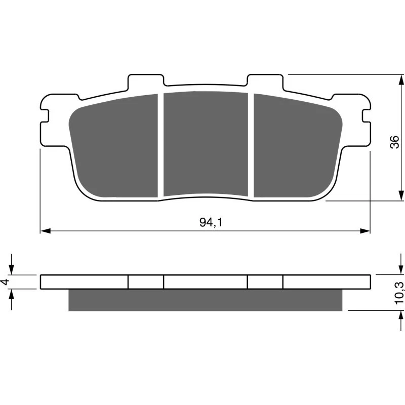 Plaquettes de frein Arrière Pour E-Ton Vector 150 RXL de 2007 à Nc - Photo 3/3