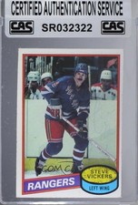 CAS Certified 1980-81 Topps Scratched Steve Vickers #23 Sealed Auto gr9