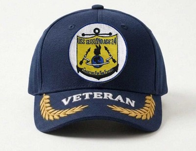 Customized Embroidered Hat Uss Serrano Ags-24 , Veteran Cap, Trucker Hat, Gift