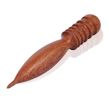 Leather Edge Burnisher Round Head 5 Grooves Wood Slicker Tip Grinding Tool