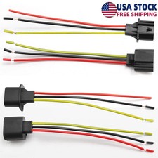 4Pack H13 9008 Headlight Socket Wiring Harness Adapter Free Shipping