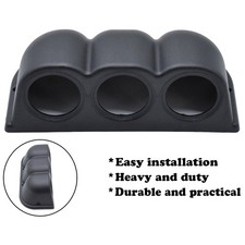 UNIVERSAL 2" 52MM TRIPLE HOLE GAUGE POD DASHBOARD METER MOUNT HOLDER RACING gallery