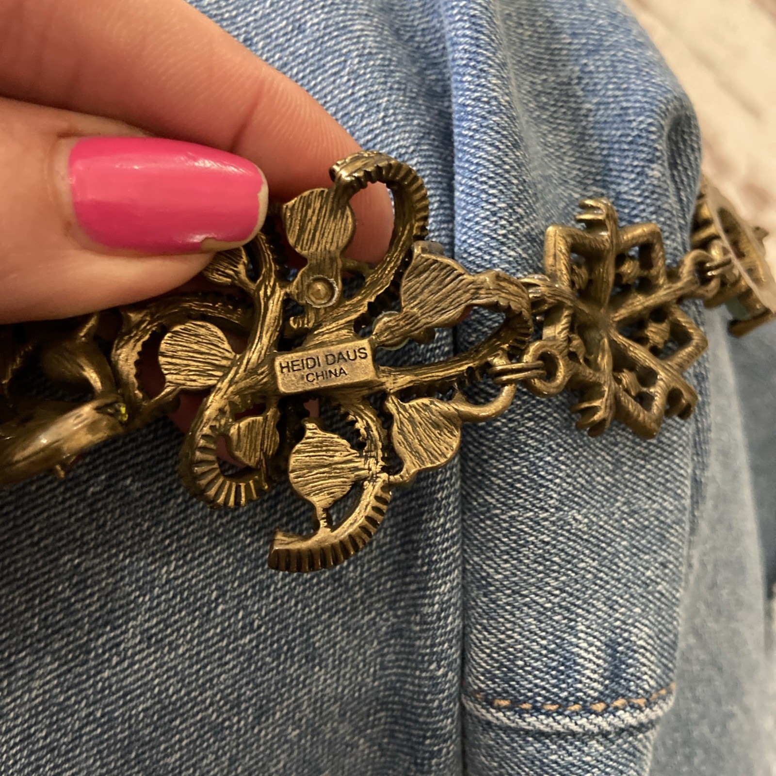 Vintage Heidi Daus Signed Statement Necklace - image 9