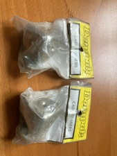 2 sets of 4 case corners in brushed steel c/w screws