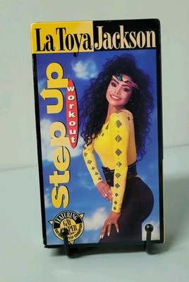 La Toya Jackson STEP UP WORKOUT Low Impact featuring Gay Gasper VHS TAPE