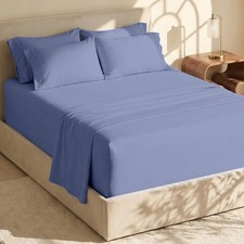 Sheets Extra Deep Pocket California King 6 Piece Beach Blue Hearth Harbor 18-24
