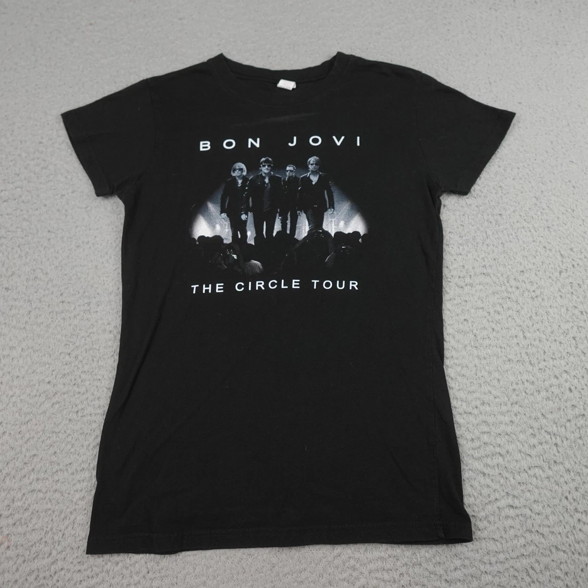 T-shirt Collector Bon Jovi - Tournée The Circle 2010 - Local Crew - Vert - Taille XL