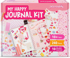DIY Journal for Girls Ages 8-12, 242 Pcs, Journaling Kit, Tween Scrapbook, Inclu