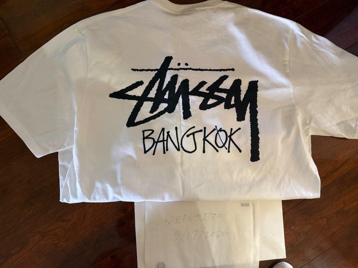 Stussy Bangkok Chapter Tee White Large Brand New | eBay
