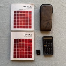 Hewlett Packard HP-41C Calculator  Original Case  Quad Memory  Owner Manuals
