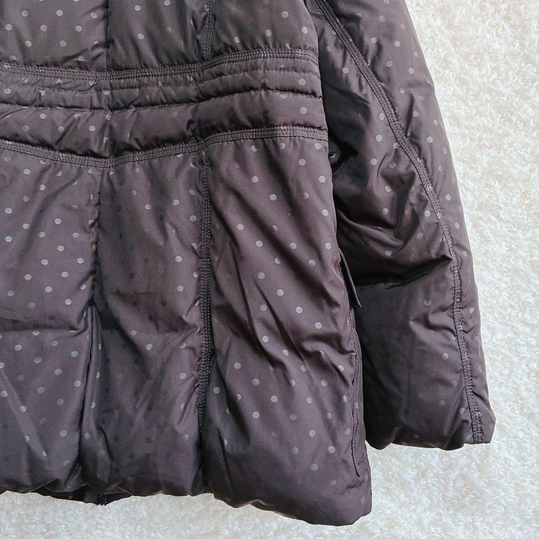 Balmain Down Coat with Fur Dot Pattern Black, War… - image 15