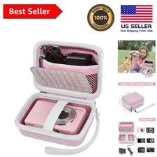 Hard Shell Pink Camera Case - Compact Pouch for KODAK, Lecran & More Accessories