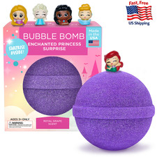 Princess Bath Bombs for Girls w/ Surprise Toys Inside - Large Fizzy Bomb 1 Pack