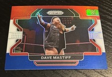 2022 Panini Prizm WWE Dave Mastiff Red White & Blue Silver Prizm