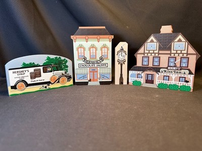 The Cat's Meow Hershey's Wood Shelf Sitters Set of 4 Jaline '99