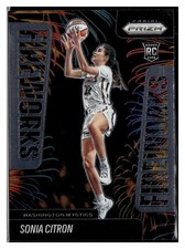 Sonia Citron RC #15 2025 Panini Prizm WNBA Fireworks Washington Mystics