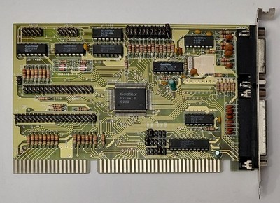 Kentech IDE PLUS V3 ISA Multi-I/O IDE Floppy Controller (Goldstar, retro, 1992)