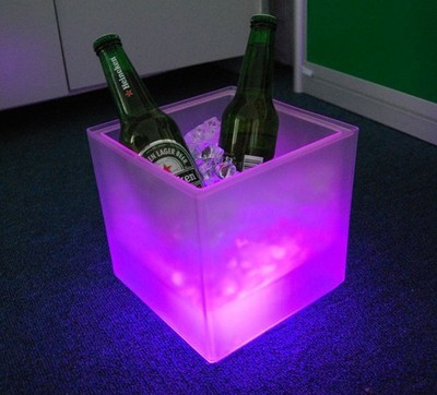 SMAD 3.5L LED Glowing Ice Bucket Wine Beverage Bar Party Light Up Color Changing