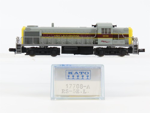 Locomotora diésel escala N KATO 17708-A EL Erie Lackawanna ALCO RS-3 #1039 | Zustand: Used