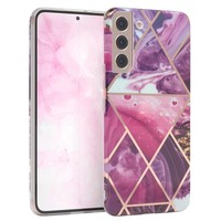 FüR Samsung Galaxy S22 Plus 5G Imd SchutzhüLle Tpu Handy HüLle Case Marmor Beere