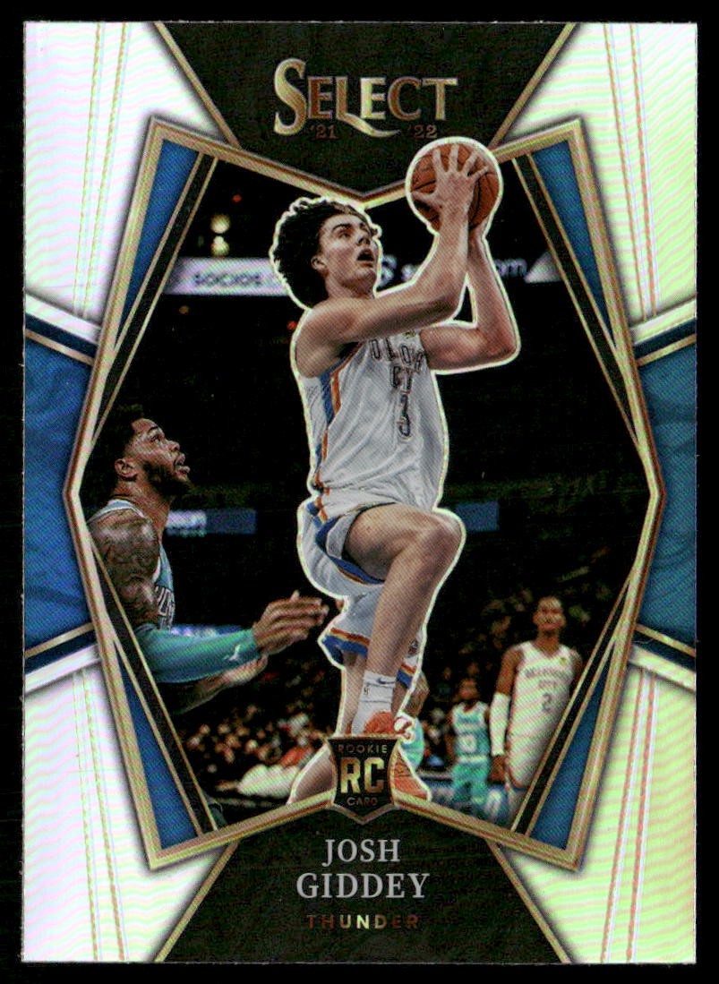 2021-22 Panini Select #143 Josh Giddey Silver Prizms