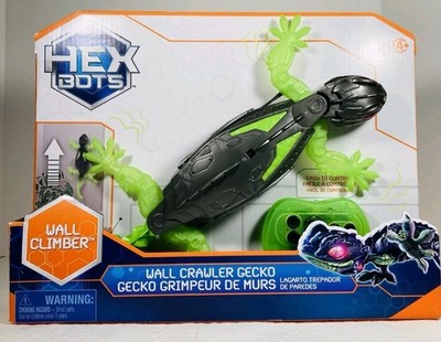 HEX BOTS Wall Crawler Gecko Remote Control Toy With LED Eyes Ages 4+NEW IN BOX