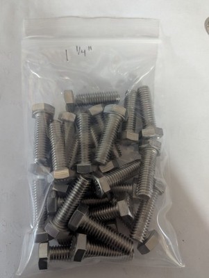3/8-16 x 1-1/4'' Stainless Steel Hex Cap Screw / Bolt (BAG of 25)