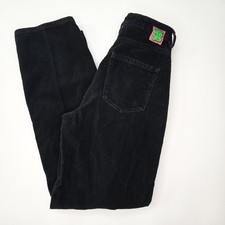 Empyre Tori Corduroy Pants Women  s 1 Black Casual Baggy Y2K Cotton High Waist