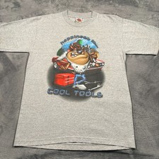 Vintage Looney Tunes T-Shirt Mens Medium Tasmanian Devil Taz Happiness Cool Tool