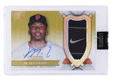 2024 Topps Dynasty Marco Luciano Gold Rookie Nike Swoosh Logo PATCH Auto 1/1 RC