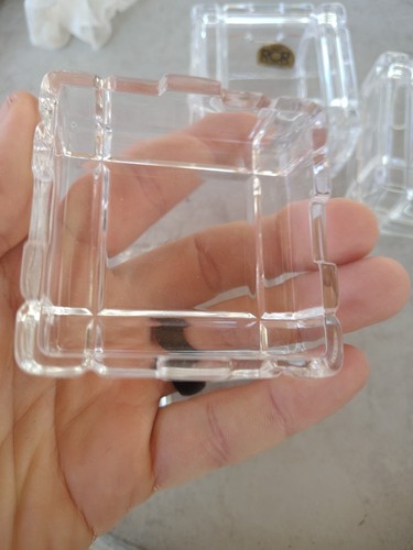 (3) RCR - Royal Crystal Berg 24 % Bleikristall 2,75" Quadratisch Schmuck Schale 3er Set - Bild 6 von 18