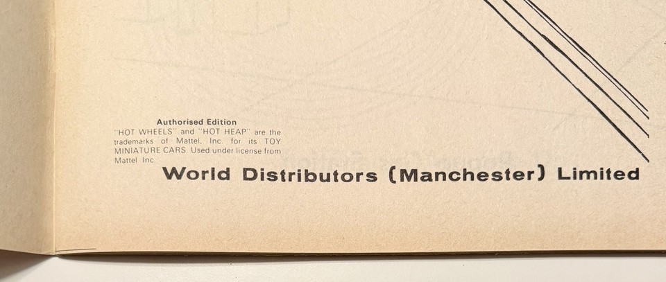 Hot Wheels Redline Action City Press-Out Coloring Book UK Edition Rare ...