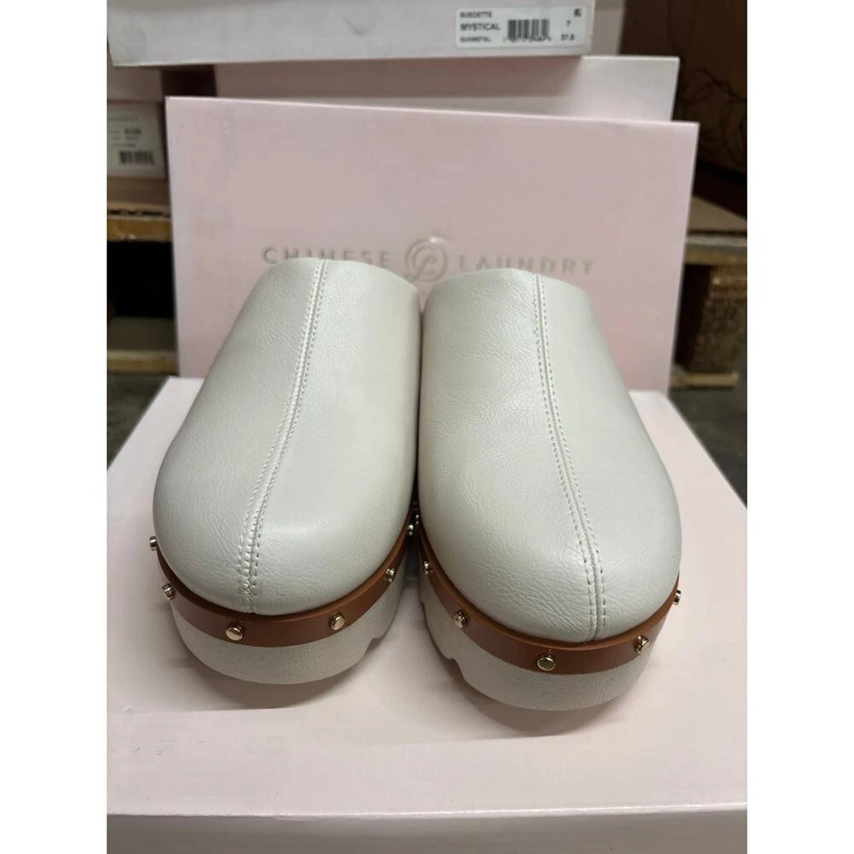 Neu In OVP Sz 11 Maggie Platform Clog Chinesisch Laundry Leder Sehr Leicht - Bild 2 von 4