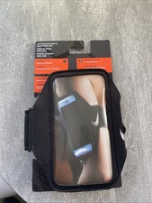 Unisex Nike Lean Running Arm Band, NRN65082 O/S Black Fits Most Smart Phones