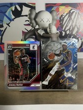 2024 Topps Chrome Donruss Optic Jimmy Butler Heat Warriors Go Time 2Card Lot NBA