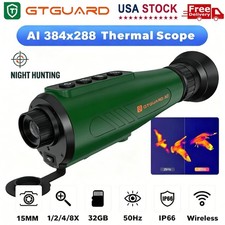 GTGUARD H3 384x288 Ai Super Resolution Thermal Monocular 50Hz 15mm OLED Hunting