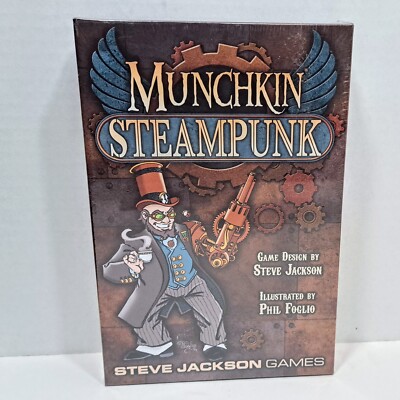 Card Game Munchkin Steampunk New Sealed Board Box 3-6 Player 1st Ed 2nd Printing