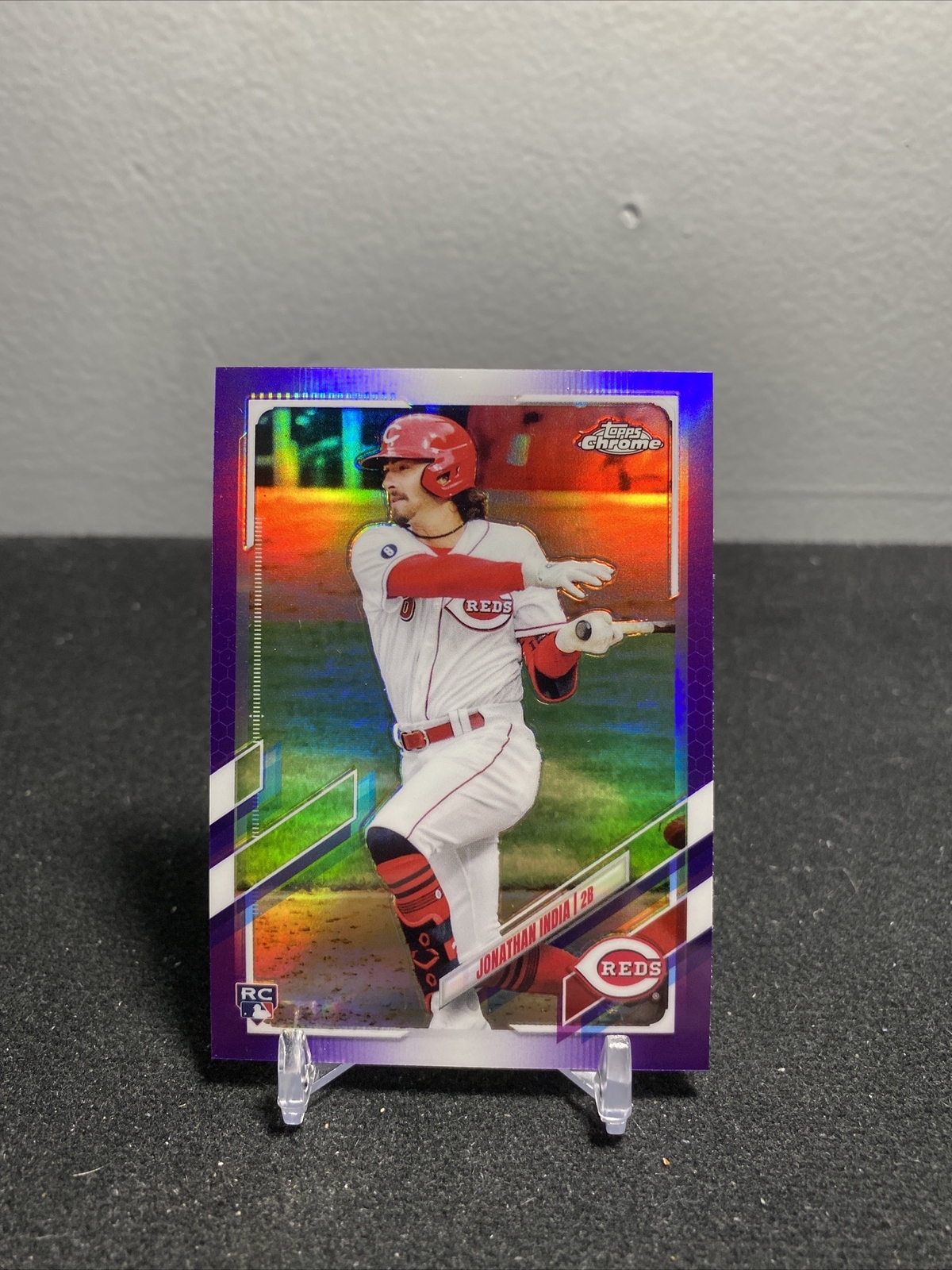 2021 Topps Chrome Update Purple Refractors #USC74 Jonathan India RC