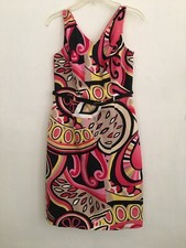 Rare David Meister Colorful Dress SZ 4