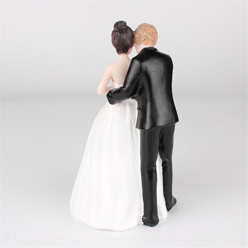 Humor Marriage Funny Polyresin Figurine Wedding Cake Toppers Bride Groom Decor - Picture 23 of 30